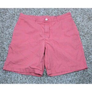 Vineyard Vines Shorts Mens 36 Red Club Short Chino Pockets Flat Front Cotton